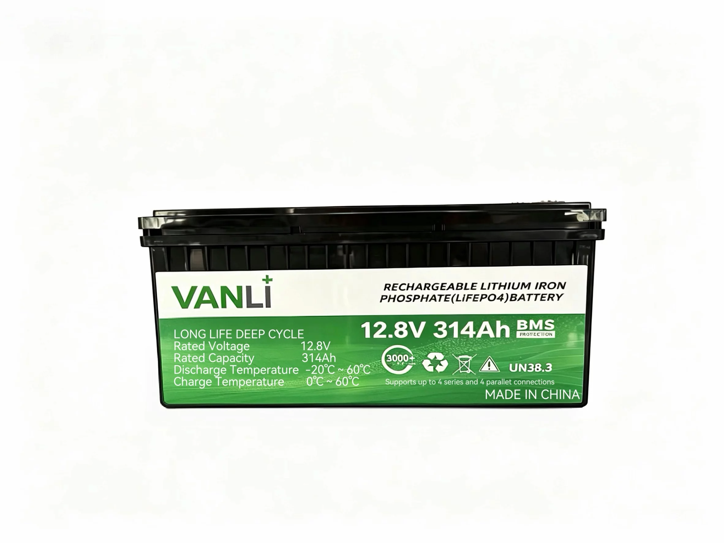 Bateria de fosfato de ferro-lítio Vanli-12.8V314 12.8V314Ah